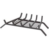 Home Impressions Steel Fireplace Grate with Ember Screen - FG-1017