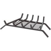Home Impressions Steel Fireplace Grate with Ember Screen - FG-1014