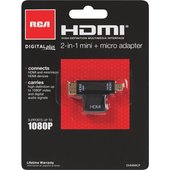 RCA 2-In-1 Mini + Micro HDMI Adapter - DHMIMICF