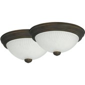 Home Impressions 11 In. Flush Mount Ceiling Light Fixture 2-Pack - IFM211TORB