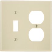 Leviton Plastic Combination Wall Plate - 001-86005