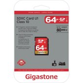 Gigastone Prime Series SDHC Card - GS-SDXC80U1-64GB-R
